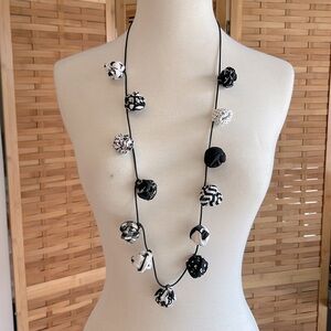 Fabric Necklace- fiddlesticks